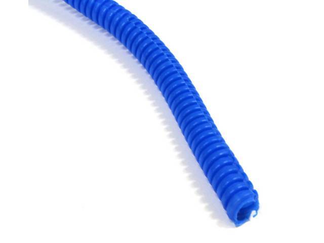 WIRE CONDUIT, FLEXIBLE PLASTIC, 1/4 inch i.d. BLUE, SOLD PER FOOT