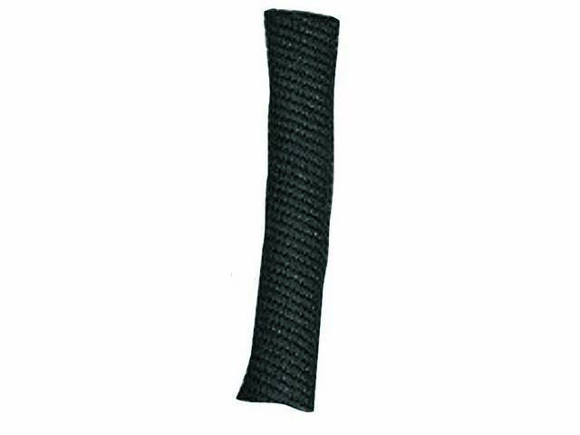 WIRE LOOM, Black Fabric, 1/2 inch i.d., self-wrapping, OE appearance, sold by the foot