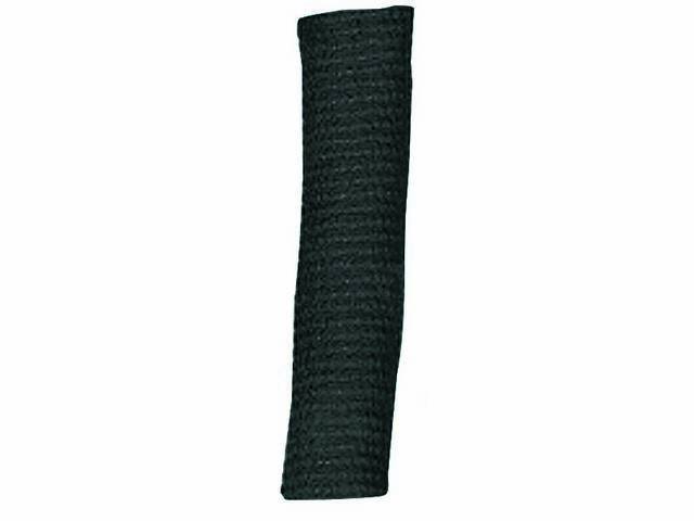 WIRE LOOM, Black Fabric, 3/4 inch i.d., self-wrapping, OE appearance, sold by the foot