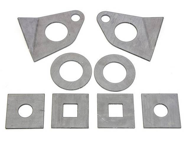 Front Subframe Repair Kit, 8-pc 1/8" repair plates for body mount locations, US-Made