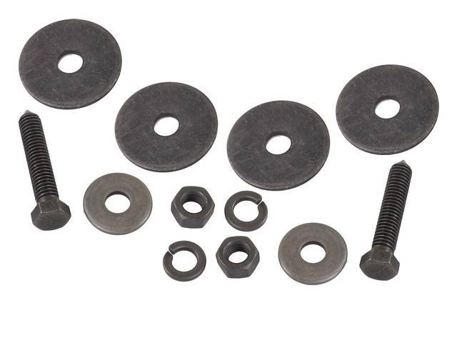 Fastener Kit, Frame / Body Mount At Radiator Core Support, (12) Incl OE Style Bolts, Washers and hex nuts