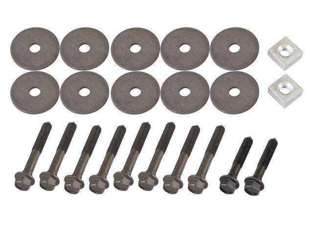 Fastener Kit, Frame / Body Mount, (22) Incl OE Style Bolts, Washers and Nuts