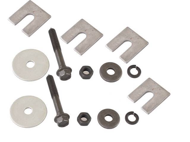 Fastener Kit, Frame / Body Mount At Radiator Core Support, (14) Incl OE Style Bolts, Washers, Shims and hex nuts