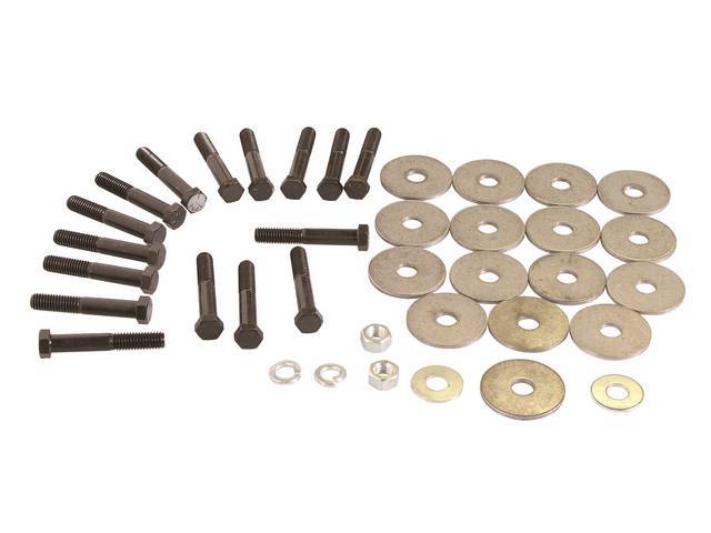 HARDWARE KIT, Frame / Body Mount and Radiator Core Support, replacement-style hardware