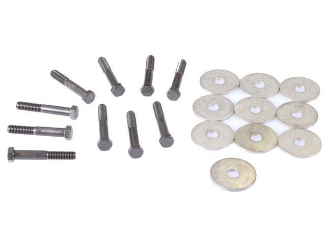 HARDWARE KIT, Frame / Body Mount, does not incl radiator core support hardware, replacement-style hardware