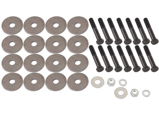 HARDWARE KIT, Frame / Body Mount and Radiator Core Support, replacement-style hardware