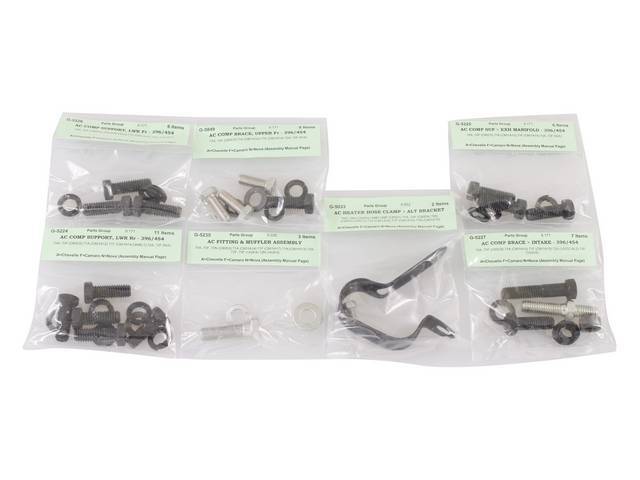 FASTENER KIT, A/C Components to Engine, Concours Correct