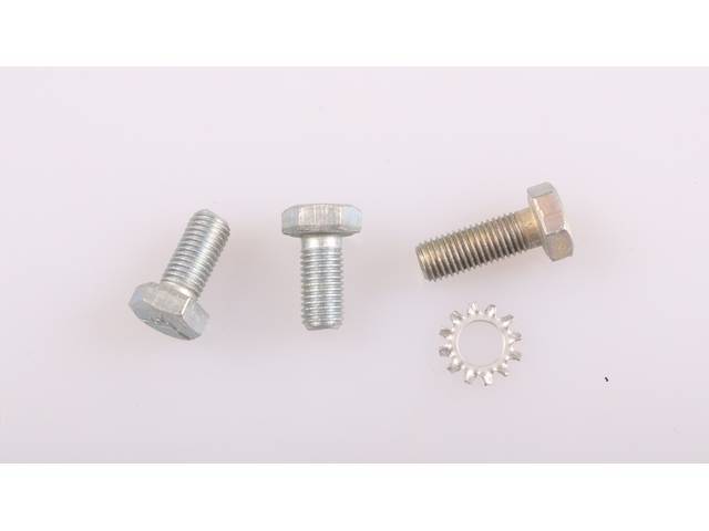AC Compressor Front Support Bracket Fastener Kit, 4-pc OE Correct AMK Products reproduction for (70-72)
