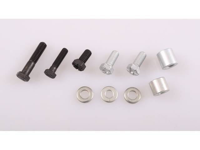 AC Compressor Rear Brackets Fastener Kit, 13-pc OE Correct AMK Products reproduction for (69-70)