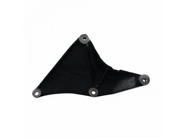 SUPPORT, A/C Compressor Mount, Front, Replaces original GM p/n 3940948, Mounts to the front of the cylinder head, Repro