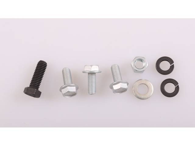AC Compressor Brace Upper Front Fastener Kit, 8-piece, OE Correct AMK Products reproduction for (80-81)