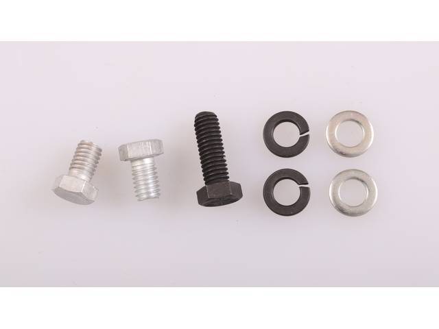 AC Compressor Brace Rear Brace to Intake Fastener Kit, 7-piece, OE Correct AMK Products reproduction for (67-68)