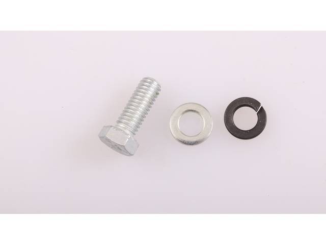 AC Compressor Lower Adjuster Fastener Kit, 3-piece, OE Correct AMK Products reproduction for (64-67)