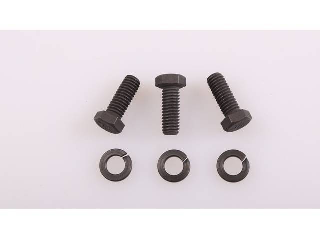 AC Compressor Support to Exhaust Manifold Fastener Kit, 6-piece, OE Correct AMK Products reproduction for (1969)
