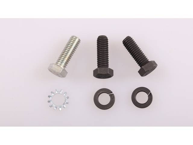 AC Compressor Support Lower Front Fastener Kit, 6-piece, OE Correct AMK Products reproduction for (69-71)