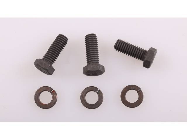 AC Compressor Support Lower Front Fastener Kit, 6-piece, OE Correct AMK Products reproduction for (1969)