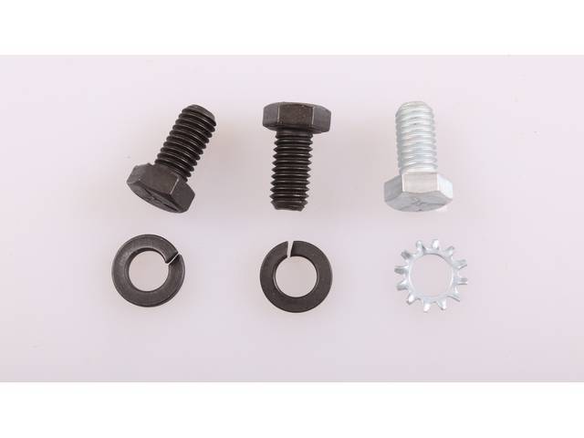 AC Compressor Support Lower Front Fastener Kit, 6-piece, OE Correct AMK Products reproduction for (72-75)