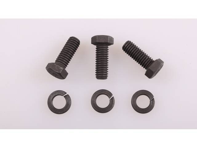 AC Compressor Support Lower Rear Fastener Kit, 6-piece, OE Correct AMK Products reproduction for (1969)