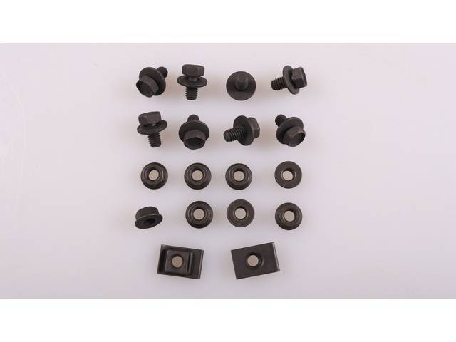 AC Condenser Fastener Kit, 18-pc OE Correct AMK Products reproduction for (70-72)