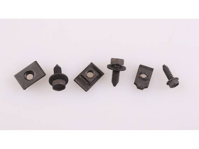 AC Receiver Drier & Support Fastener Kit, (6) piece, OE Correct AMK Products reproduction