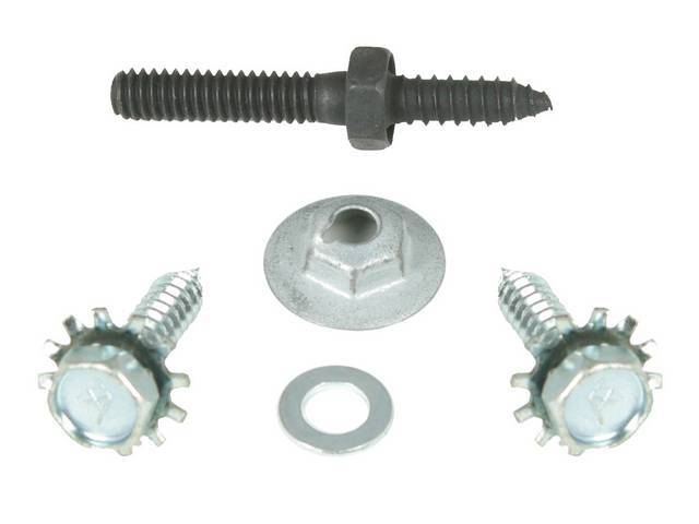FASTENER KIT, A/C EVAPORATOR, FIREWALL, (5), HEX INTERNAL / EXTERNAL SEMS-SCREW AND WASHER ASSY, COLLAR STUD, NUTS, WASHERS