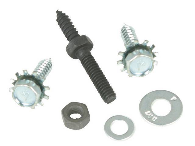 FASTENER KIT, A/C EVAPORATOR, FIREWALL, (6), HEX INTERNAL / EXTERNAL SEMS-SCREW AND WASHER ASSY, COLLAR STUD, NUTS, WASHERS