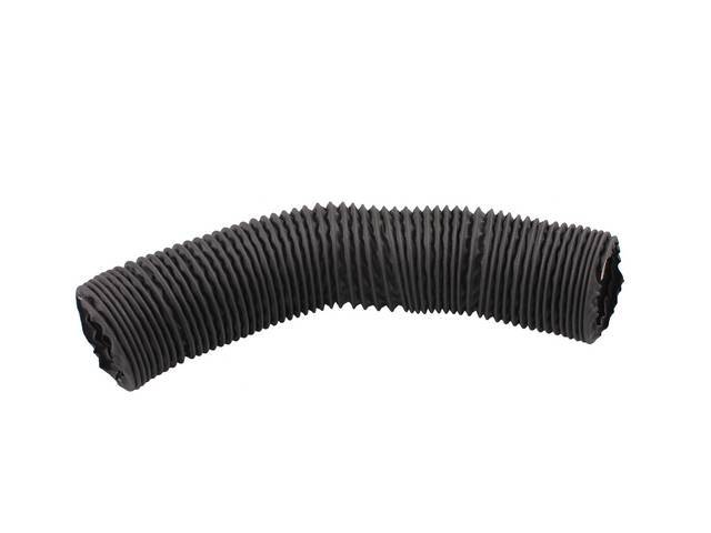 HOSE, Air Outlet, vent flex hose duct, 3 1/2 inch O.D., 3 1/8 inch I.D., 3 foot length, correct reproduction