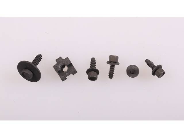 Ventilation Outlets Fastener Kit, 6-pc OE Correct AMK Products reproduction for (1969)