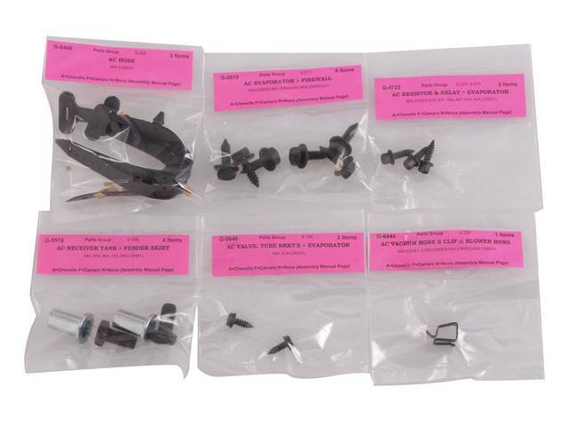 FASTENER KIT, A/C, Forward of Firewall, Concours Correct