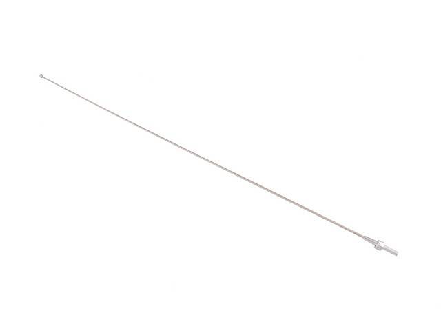 Radio Antenna Mast, Fixed Whip Style, 30 3/16 inch length, AM/FM, reproduction