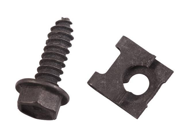Dash Speaker Fastener Kit, 2-pc OE Correct AMK Products reproduction for (66-68)