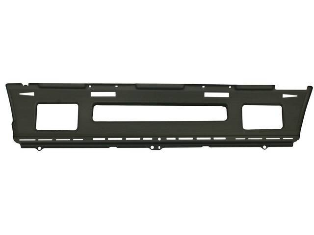 DASH PLATE, Carrier Assy, Instrument mounting, steel, use w/ gauges or needed when converting to gauges, Repro