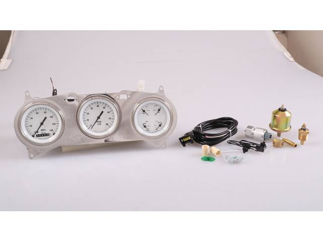 Classic Instruments Gauge Kit, OE style White Hot Series, reproduction for (64-65)