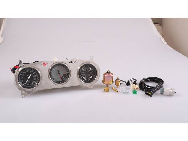 Classic Instruments Gauge Kit, OE style AutoCross Gray Series, reproduction for (1965)