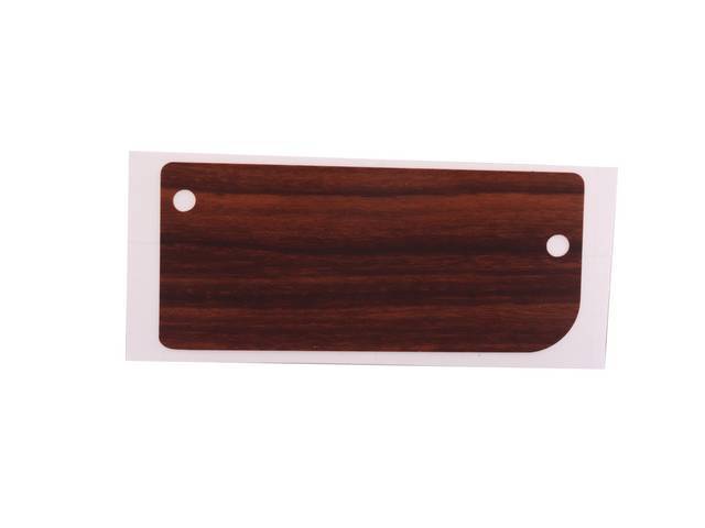 Instrument Panel Trim Applique, Woodgrain, Switch Plate Decal, Reproduction for (70-81)