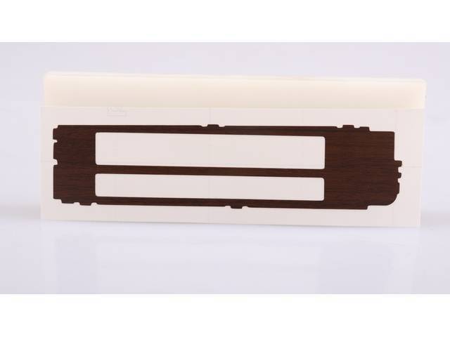 Instrument Panel Trim Applique, Woodgrain, HVAC Control Dash Plate Decal, Reproduction for (70-81)