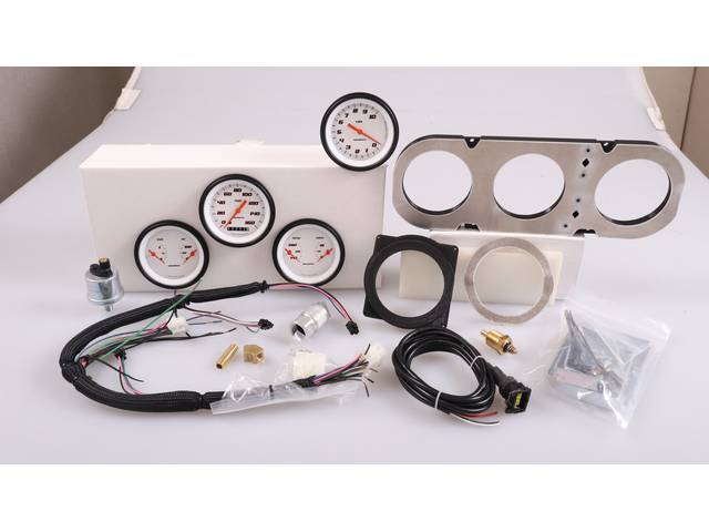 Classic Instruments Gauge Kit, Velocity White Series, reproduction for (64-65)