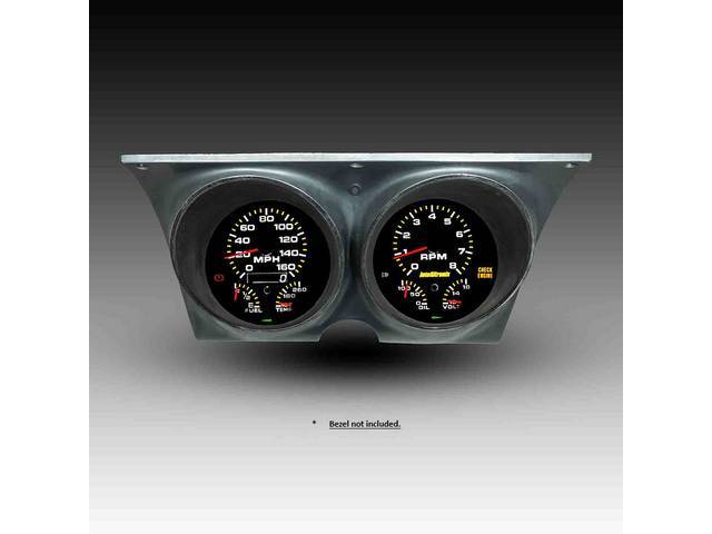 Complete Analog Gauge Instrumentation Kit, Black Subsurface