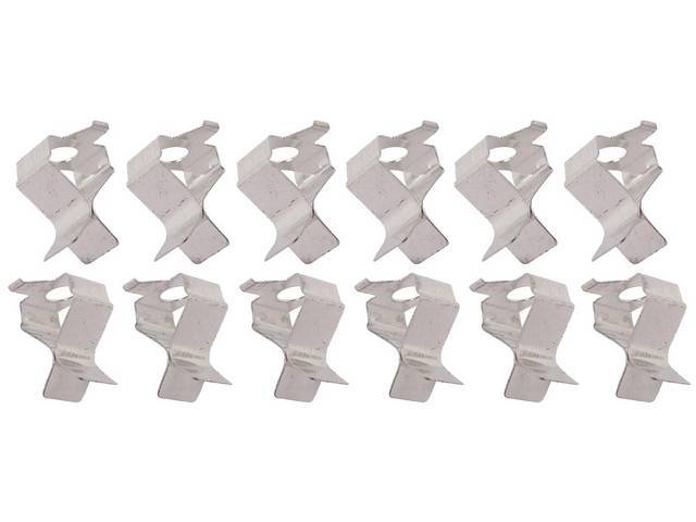 Printed Circuit Retaining Clip Kit, 12-pieces, reproduction