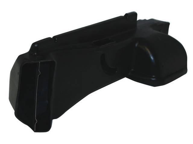 Main Air Distribution Duct, housing that installs under RH dash area by the glove box, plastic, Reproduction for (70-81)