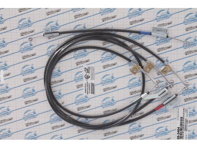 CABLE SET, A/C / Heater Control, incl four cables to operate A/C and heating system, repro