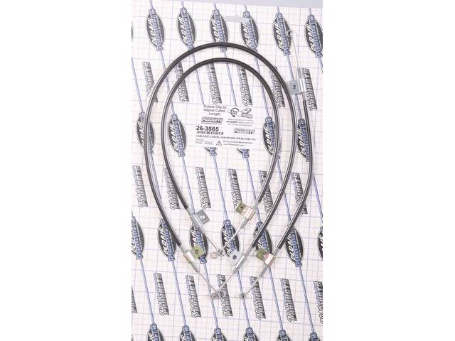 Heater Control Cable Set, incl three cables to operate heating and ventilation system, Reproduction for (64-65)