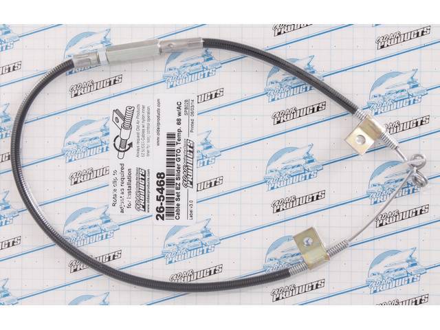 CABLE, A/C / Heater Control, cable used to operate A/C and heating system, repro