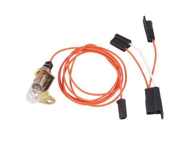 LIGHT ASSY AND EXTENSION WIRE, Trunk, incl lead wire, extension wire, socket and bulb, OE Style Repro