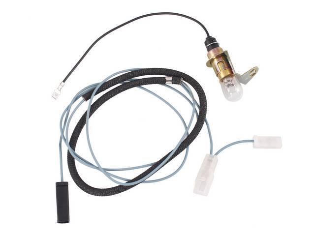 LIGHT ASSY AND EXTENSION WIRE, Trunk, incl lead wire, extension wire, socket and bulb, repro