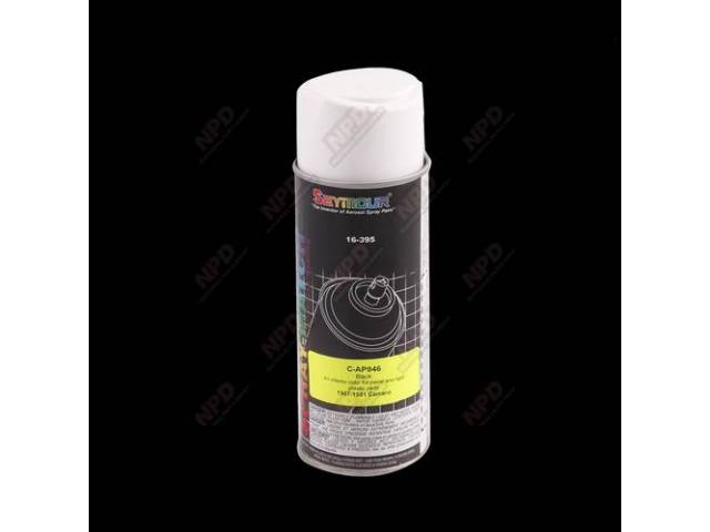 Interior Paint, Acrylic Lacquer, Black, 12 Fluid Ounce Spray Can