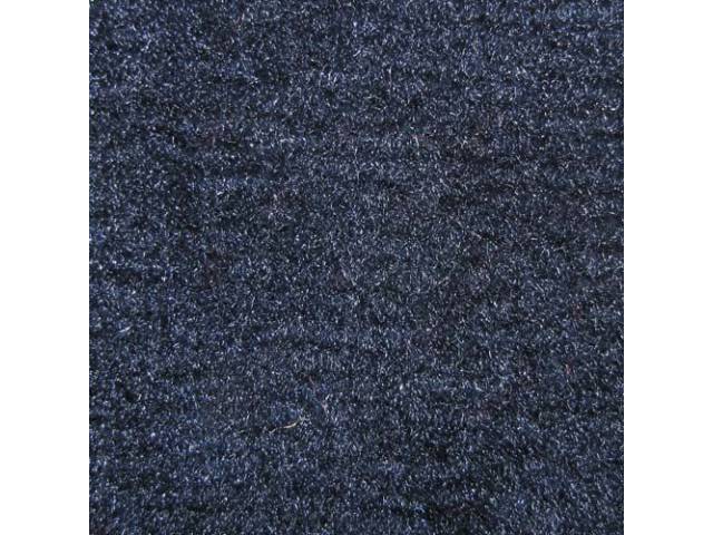 Dark Blue 2-Piece Nylon Cut Pile Molded Carpet Set (M/T floor shift) with Standard Jute Padding and Backing