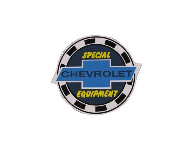 DECAL, *CHEVROLET SPECIAL EQUIPMENT*, 5 INCH WINDOW DECAL