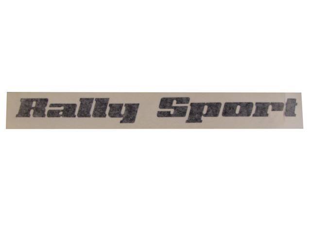 DECAL, Body, *Rally Sport*, Black, Repro