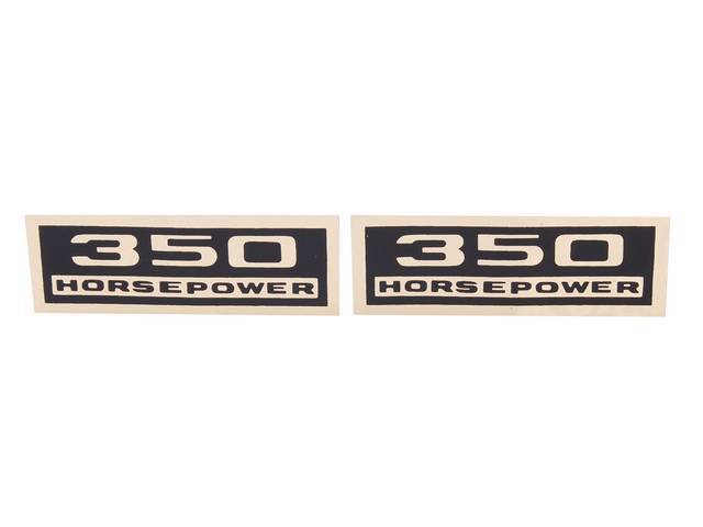 DECAL SET, VALVE COVER, 350 HP, USE W/ C-DC63